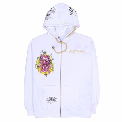 Ed Hardy White Sweatshirt - M