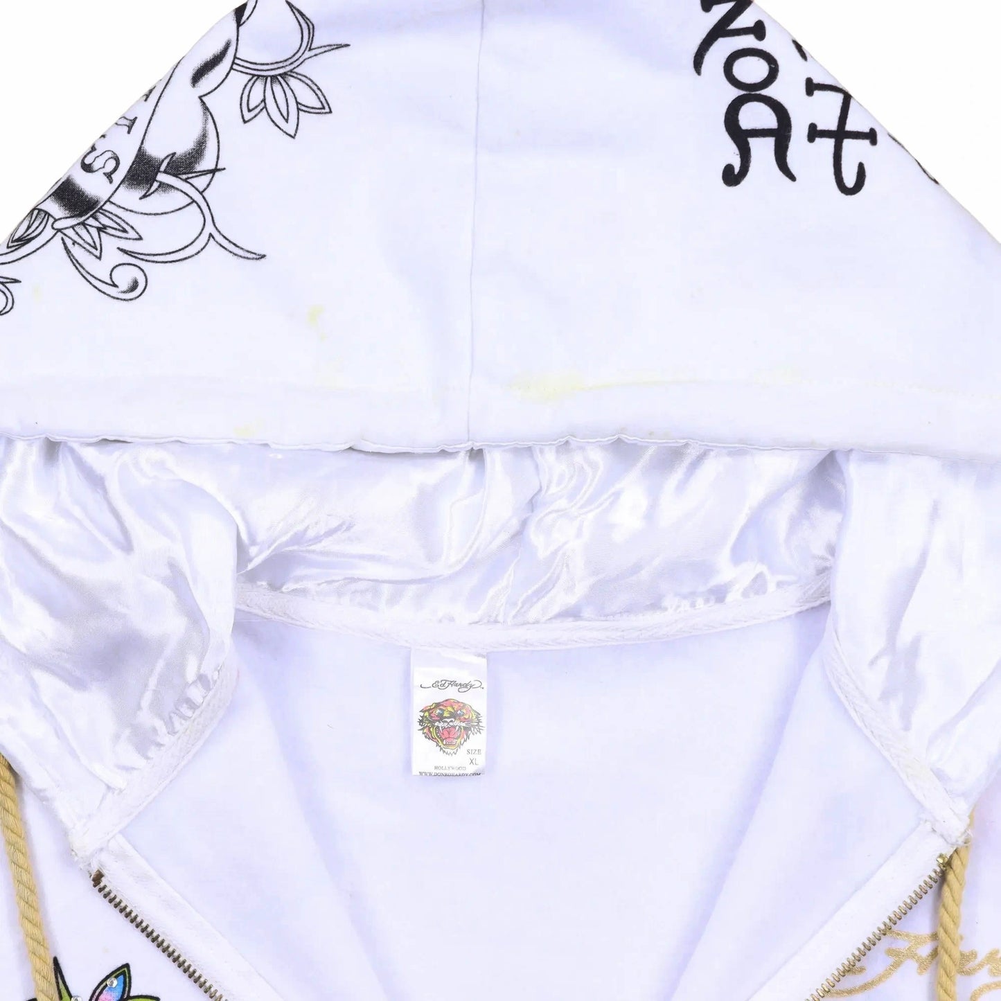 Ed Hardy White Sweatshirt - M