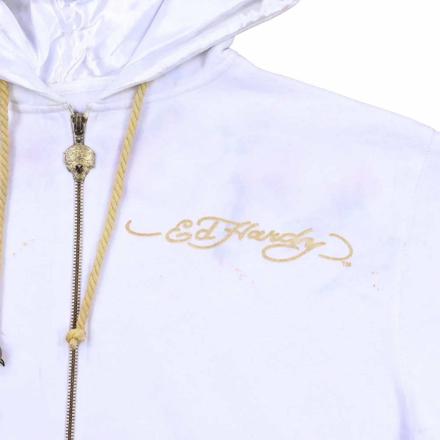 Ed Hardy White Sweatshirt - M