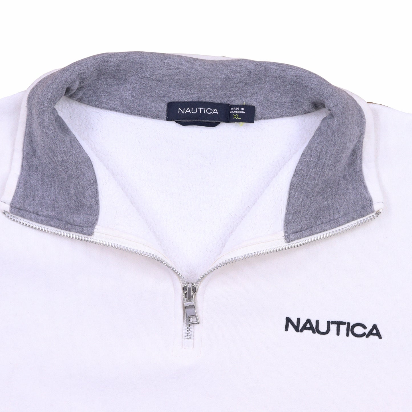 Nautica White Sweatshirt - L