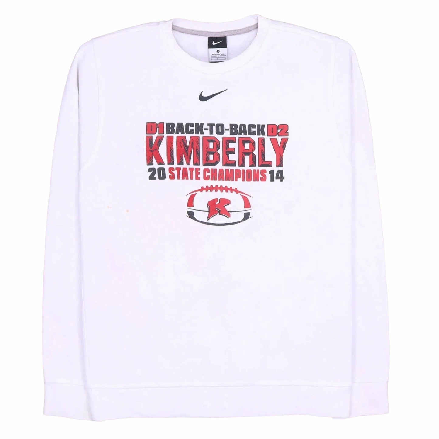 Nike White Sweatshirt - S